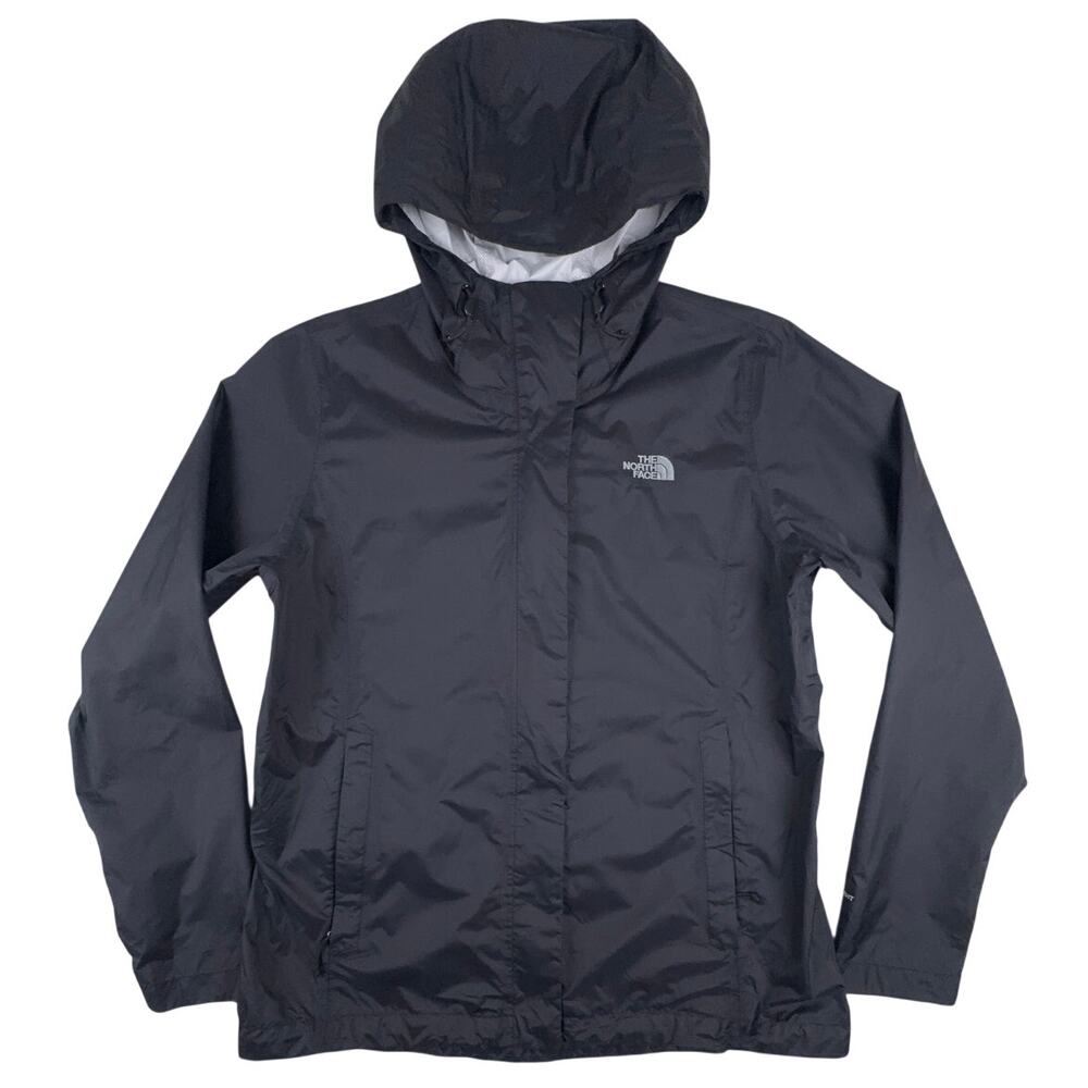 The North Face Venture 2 DryVent Rain Jacket Women's L Black Hooded Shell